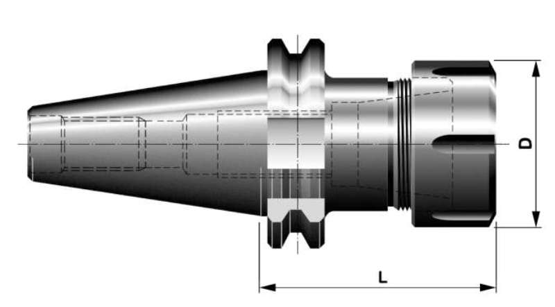 Kleštinový upínač DIN69871 pro kleštiny DIN6499 (ER)